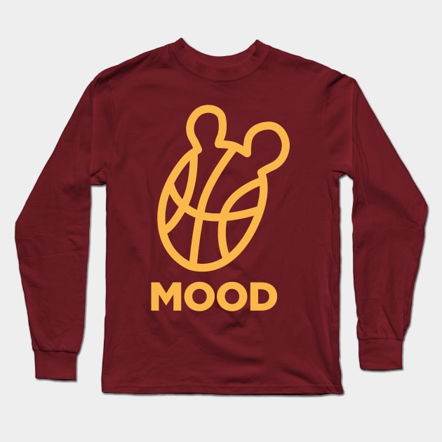 Cleveland Basketball Arthur Mood Long Sleeve T-Shirt by PodDesignShop